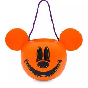 Disney Parks Halloween 2024 Mickey Mouse Jack-o'-Lantern Treat Bucket Pumpkin
